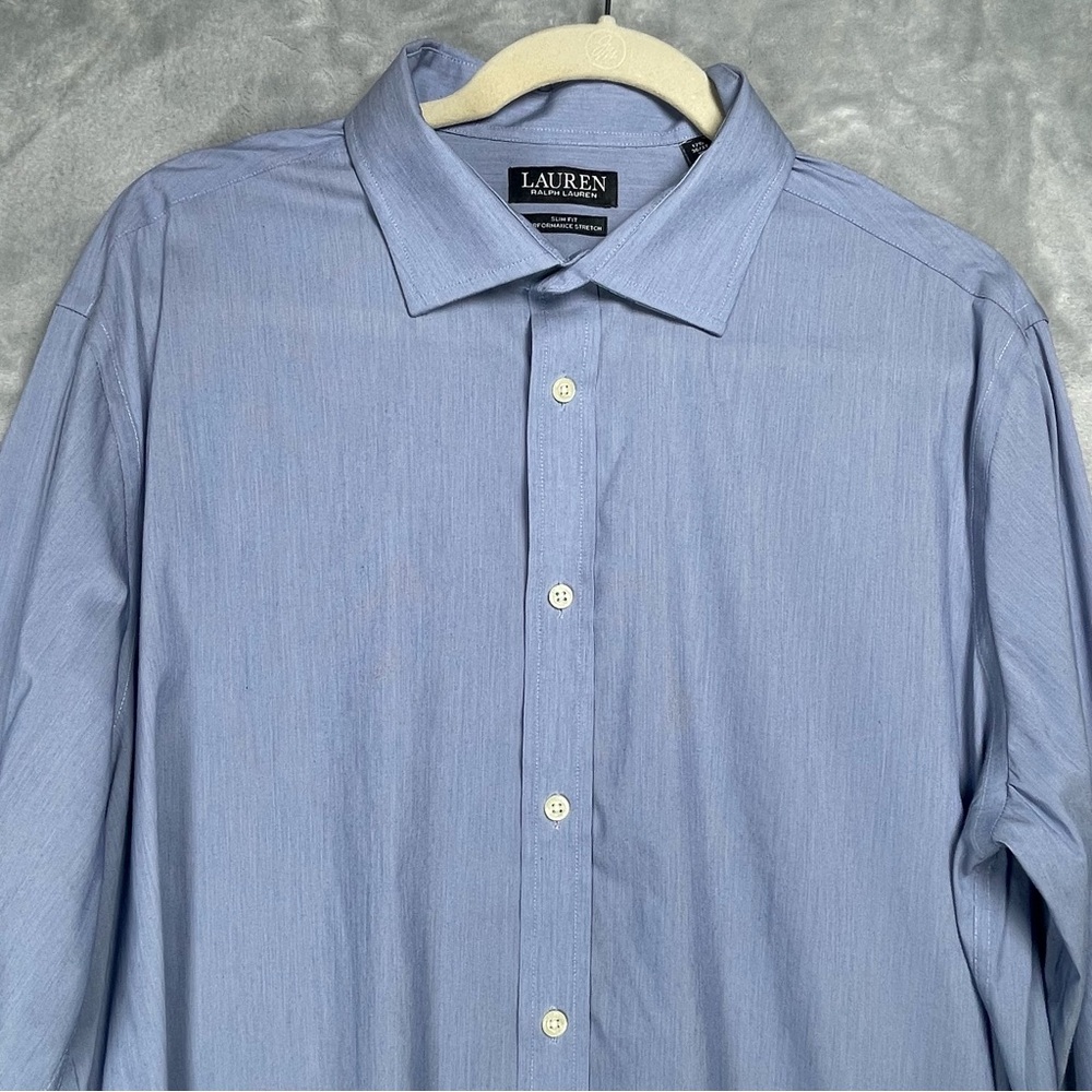 Lauren Ralph Lauren Men's Light Blue Dress Shirt - Point Collar